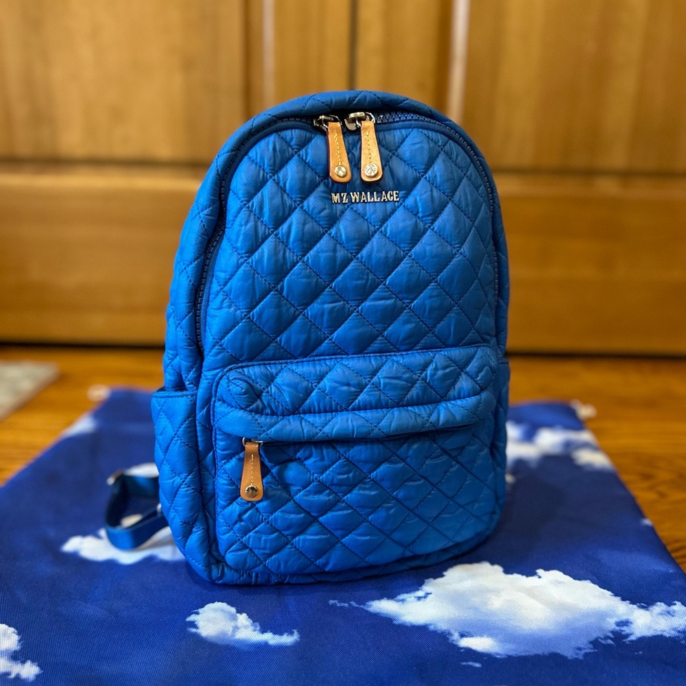 MZ Wallace Vibrant Blue QuiltedCity Backpack